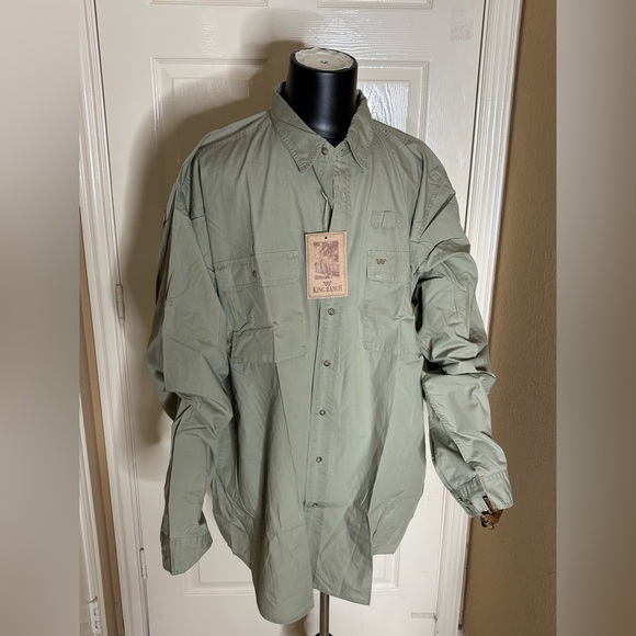 King Ranch Men's L/S Ultimate Western Fishing Shirt 3XLT - Picture 6 of 10